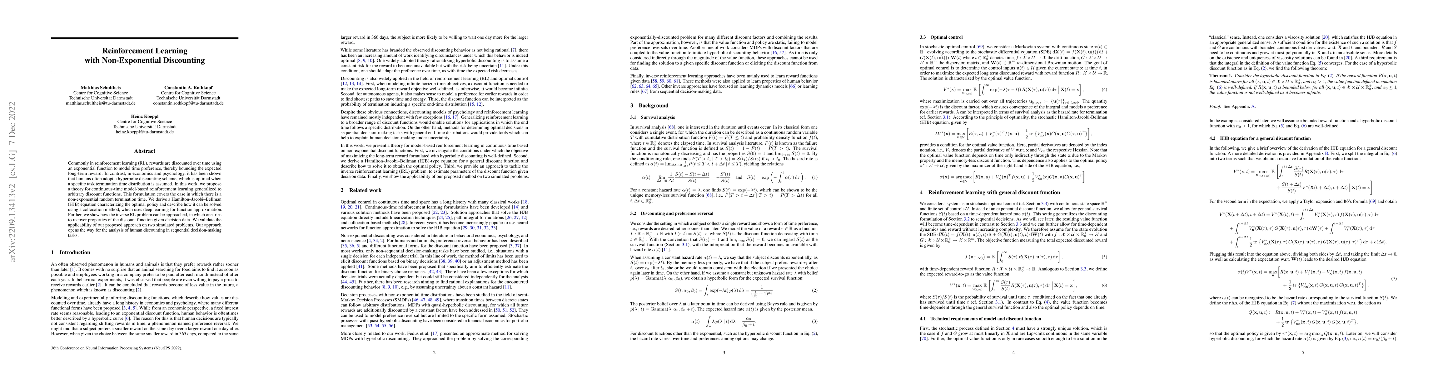 Thumbnail for Reinforcement Learning with Non-Exponential Discounting