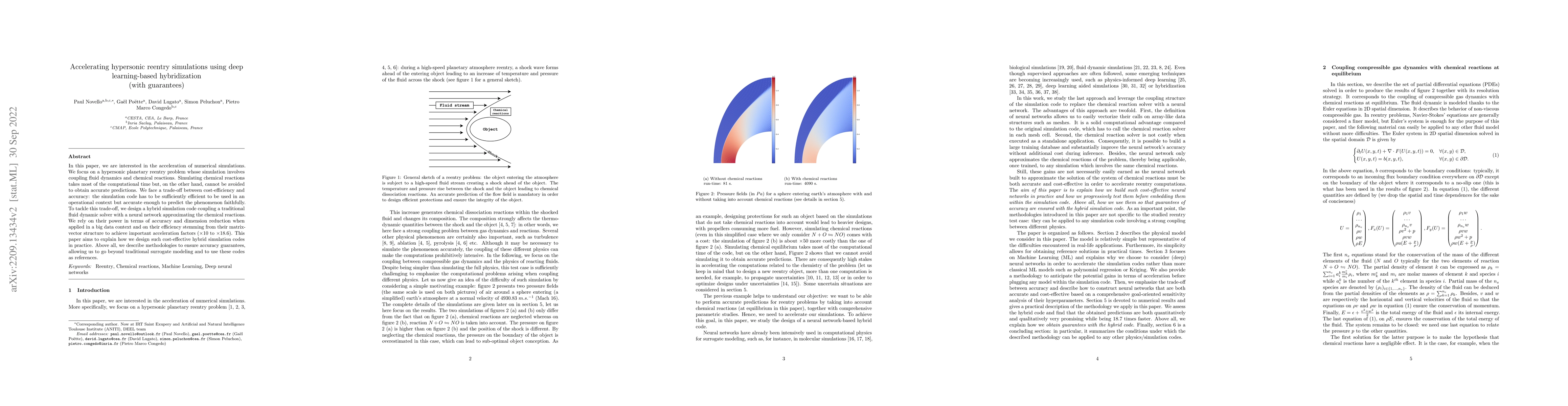 Thumbnail for Accelerating hypersonic reentry simulations using deep learning-based
  hybridization (with guarantees)