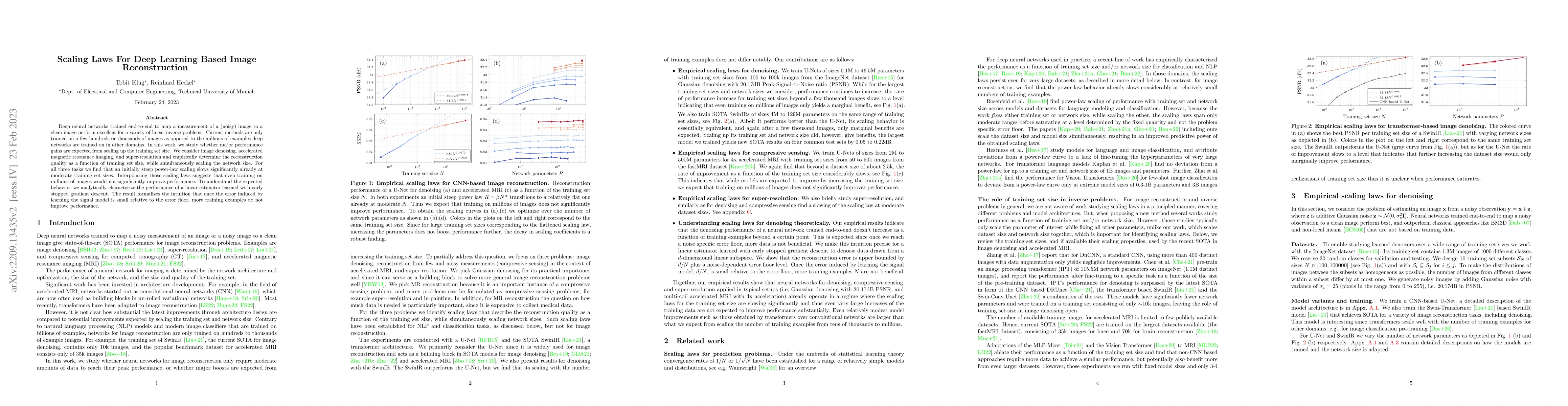 Thumbnail for Scaling Laws For Deep Learning Based Image Reconstruction