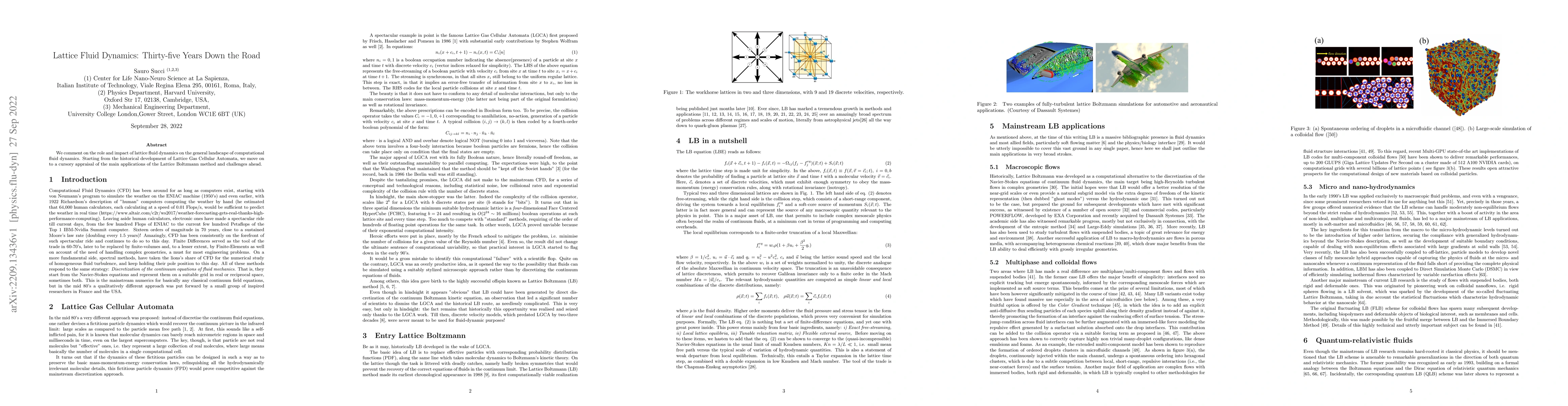 Thumbnail for Lattice Fluid Dynamics: Thirty-five Years Down the Road