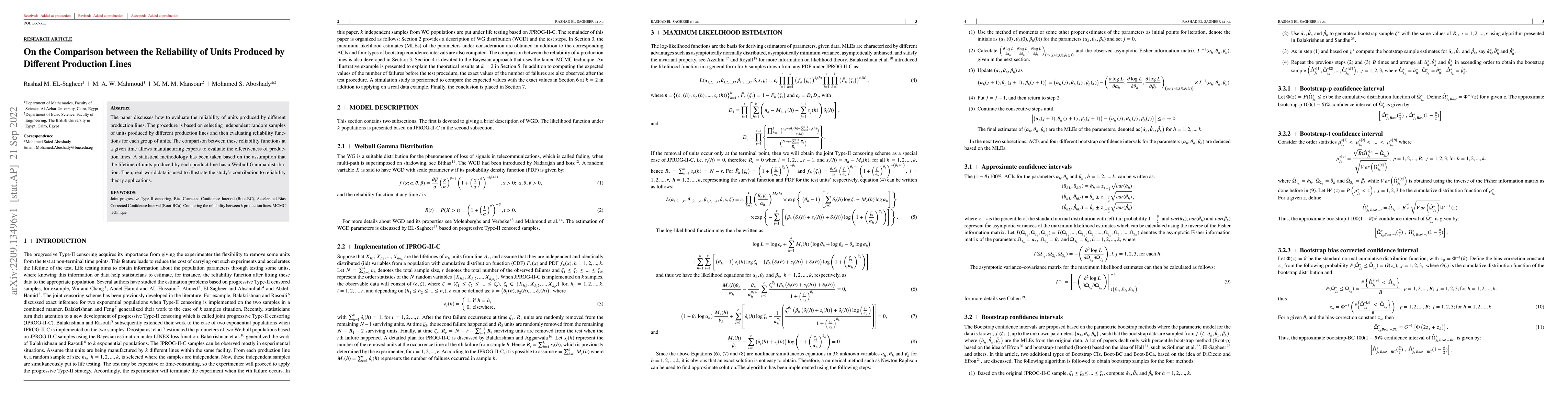 Thumbnail for On the Comparison between the Reliability of Units Produced by Different
  Production Lines
