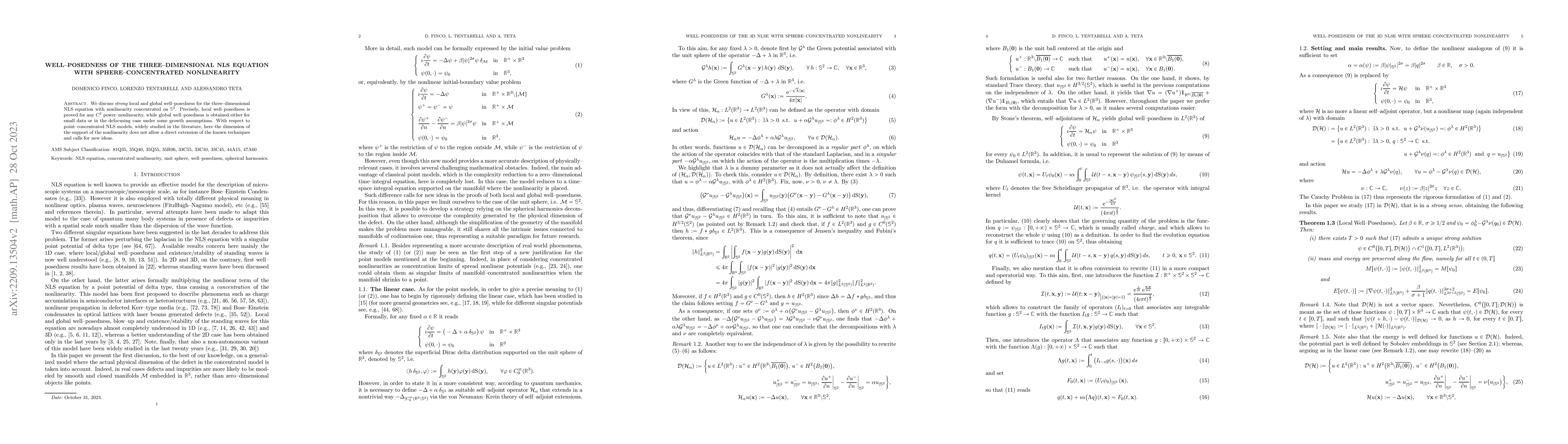 Thumbnail for Well-posedness of the three-dimensional NLS equation with
  sphere-concentrated nonlinearity