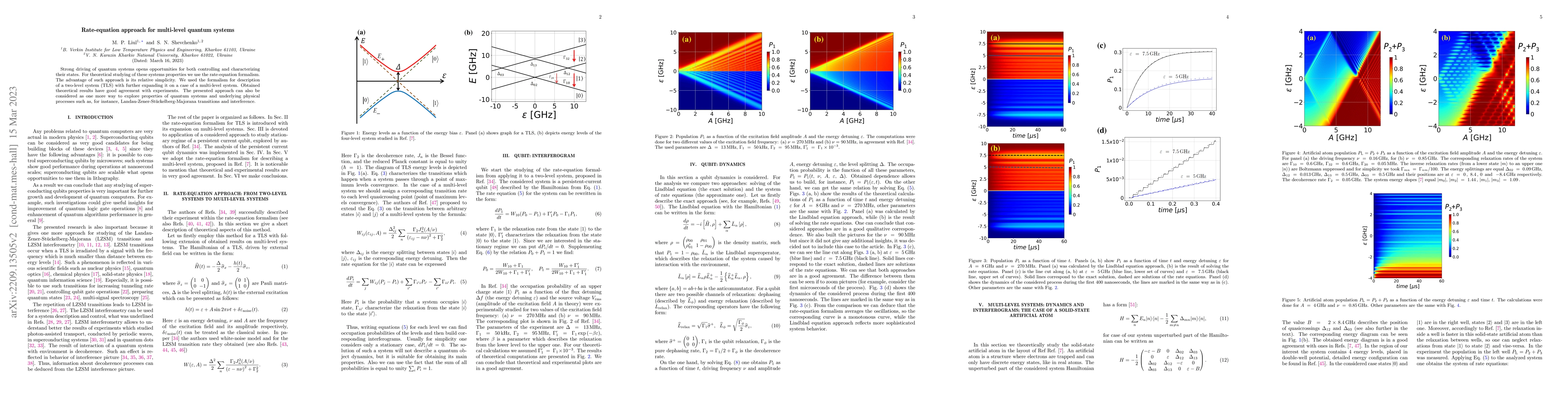 Thumbnail for Rate-equation approach for multi-level quantum systems