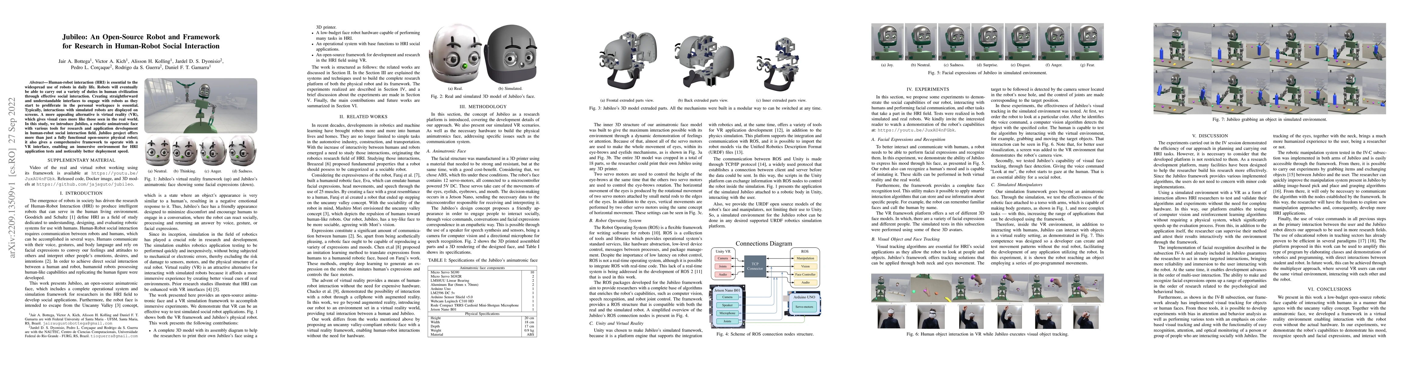 Thumbnail for Jubileo: An Open-Source Robot and Framework for Research in Human-Robot
  Social Interaction