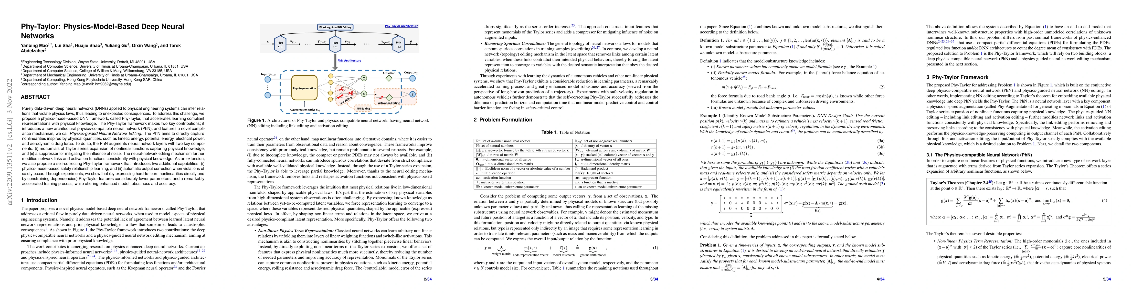 Thumbnail for Phy-Taylor: Physics-Model-Based Deep Neural Networks