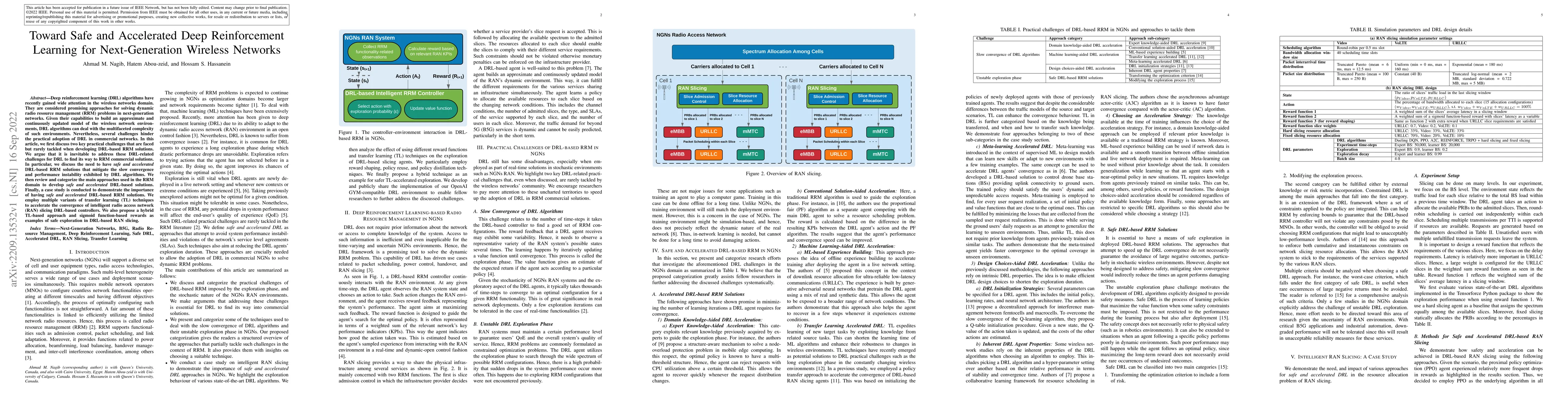 Thumbnail for Toward Safe and Accelerated Deep Reinforcement Learning for
  Next-Generation Wireless Networks