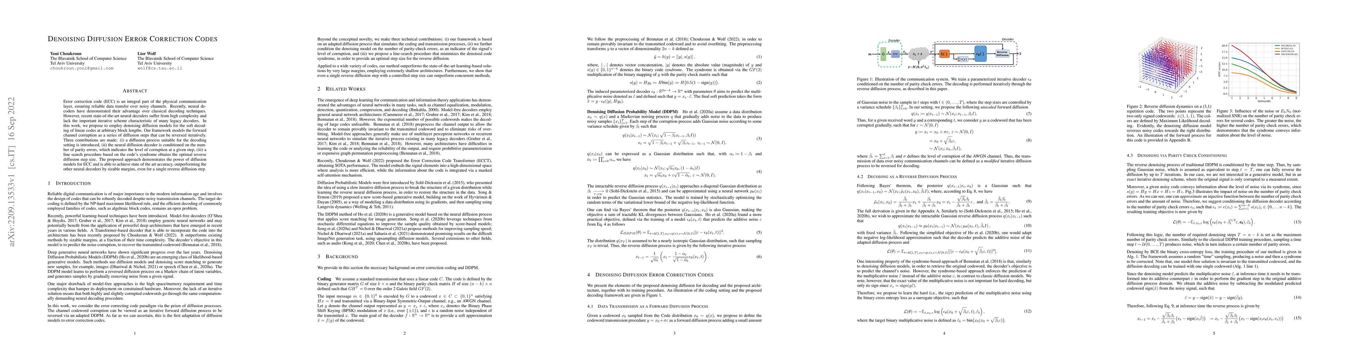 Thumbnail for Denoising Diffusion Error Correction Codes