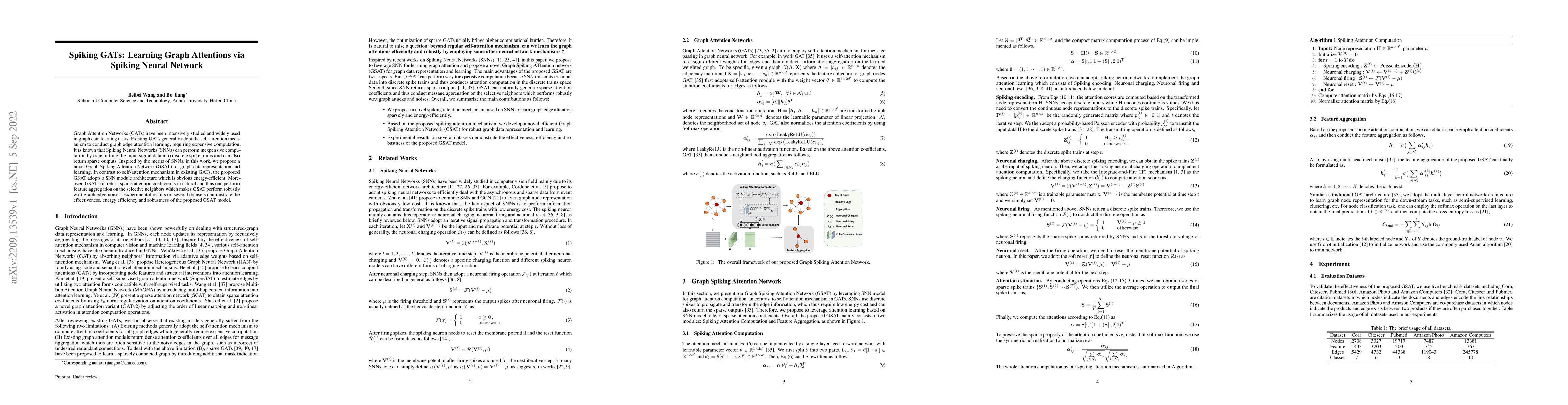 Thumbnail for Spiking GATs: Learning Graph Attentions via Spiking Neural Network