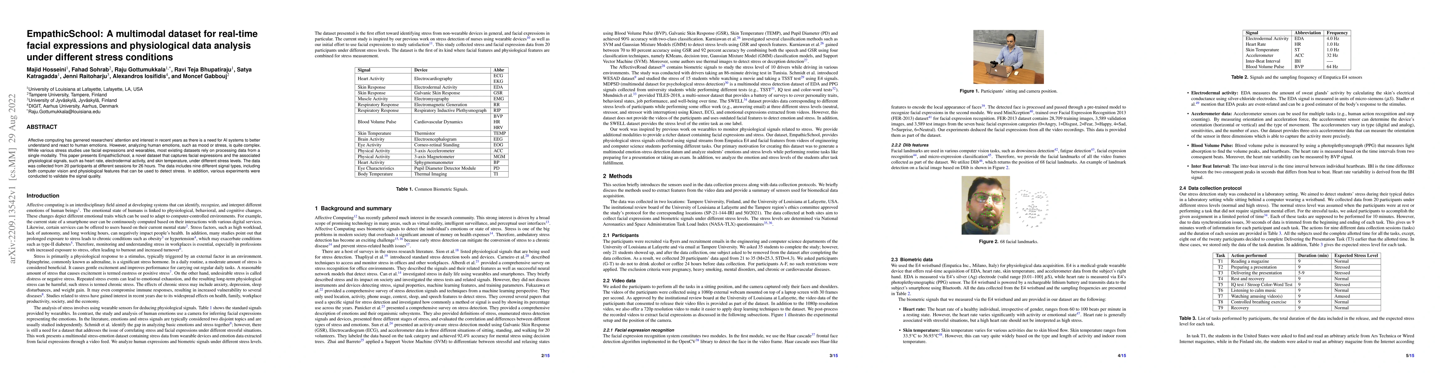 Thumbnail for EmpathicSchool: A multimodal dataset for real-time facial expressions
  and physiological data analysis under different stress conditions