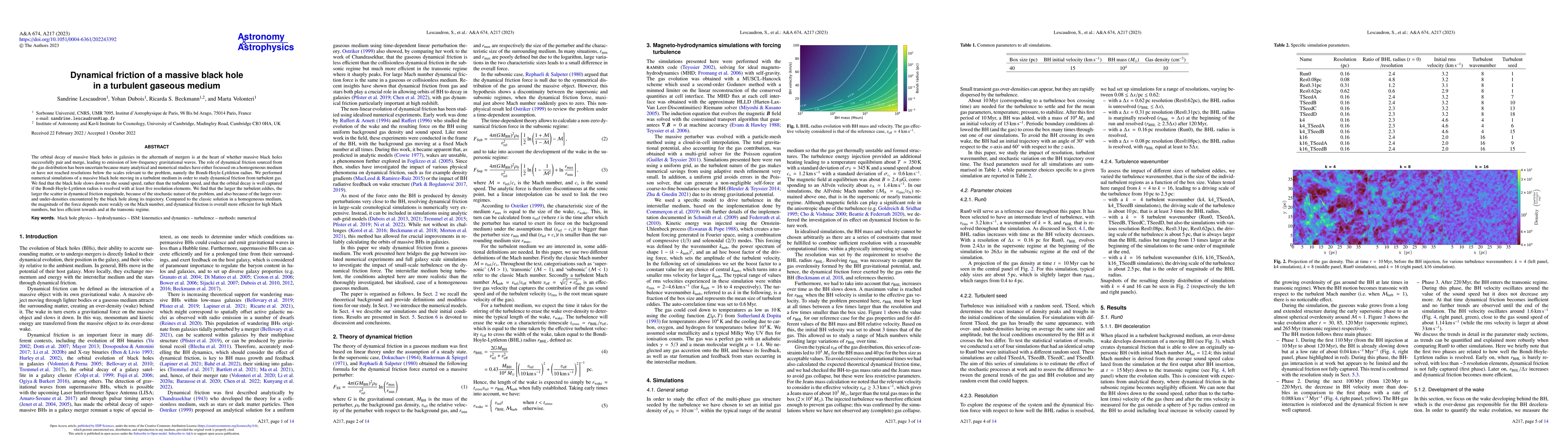 Thumbnail for Dynamical friction of a massive black hole in a turbulent gaseous medium