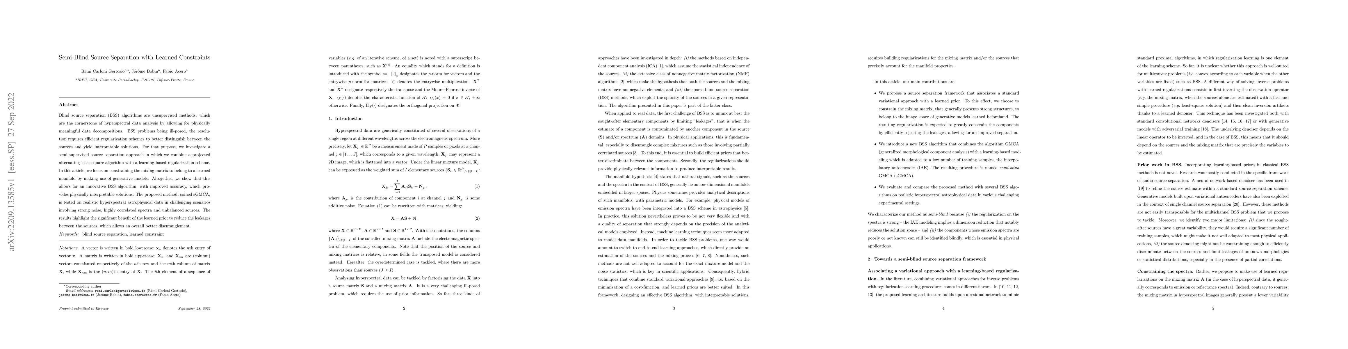 Thumbnail for Semi-Blind Source Separation with Learned Constraints