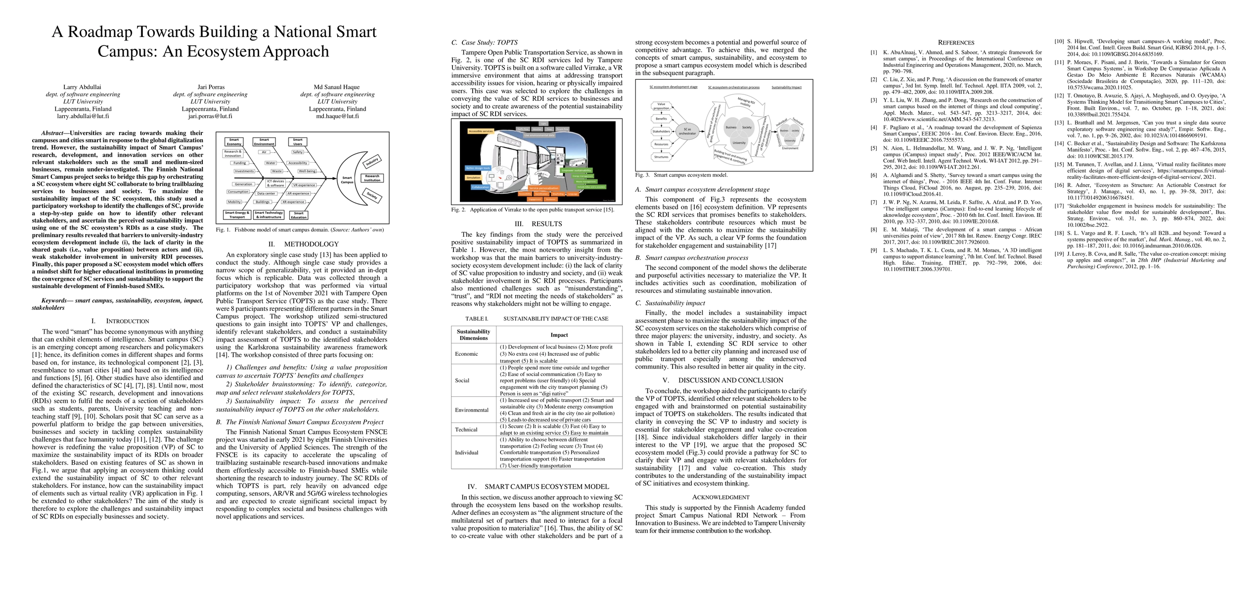 Thumbnail for Building a National Smart Campus to support sustainable business
  development: An ecosystem approach