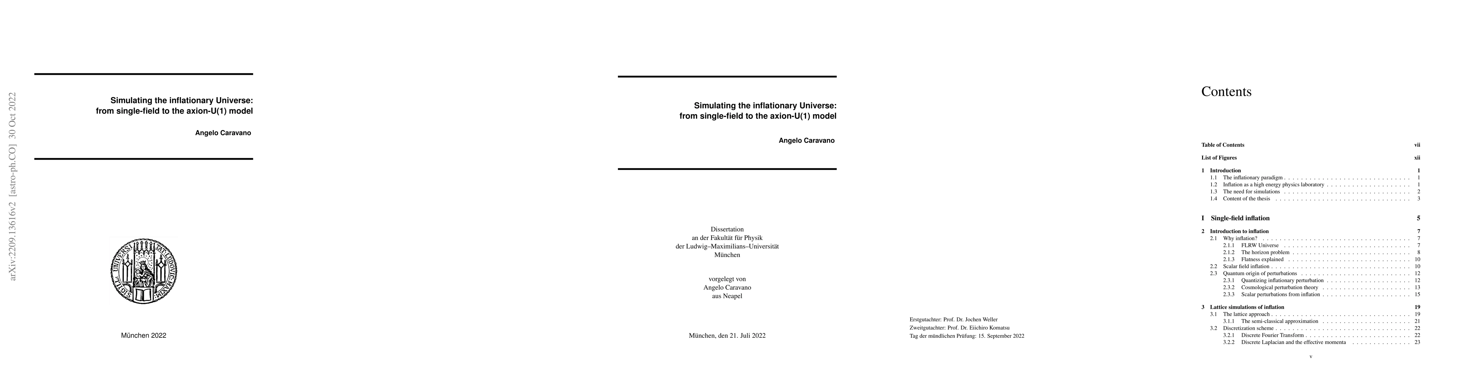 Thumbnail for Simulating the inflationary Universe: from single-field to the
  axion-U(1) model