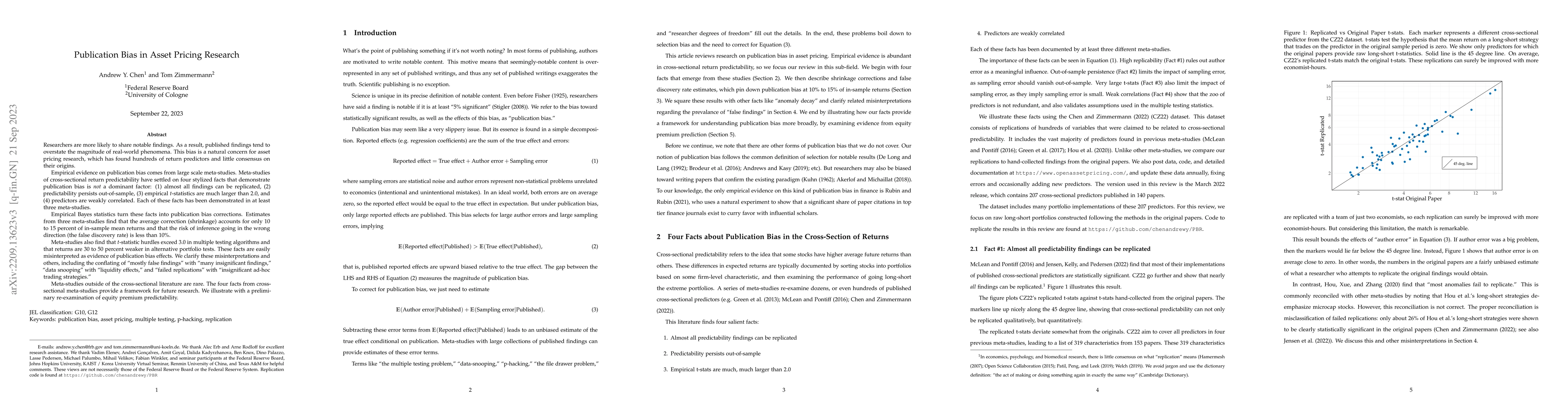 Thumbnail for Publication Bias in Asset Pricing Research