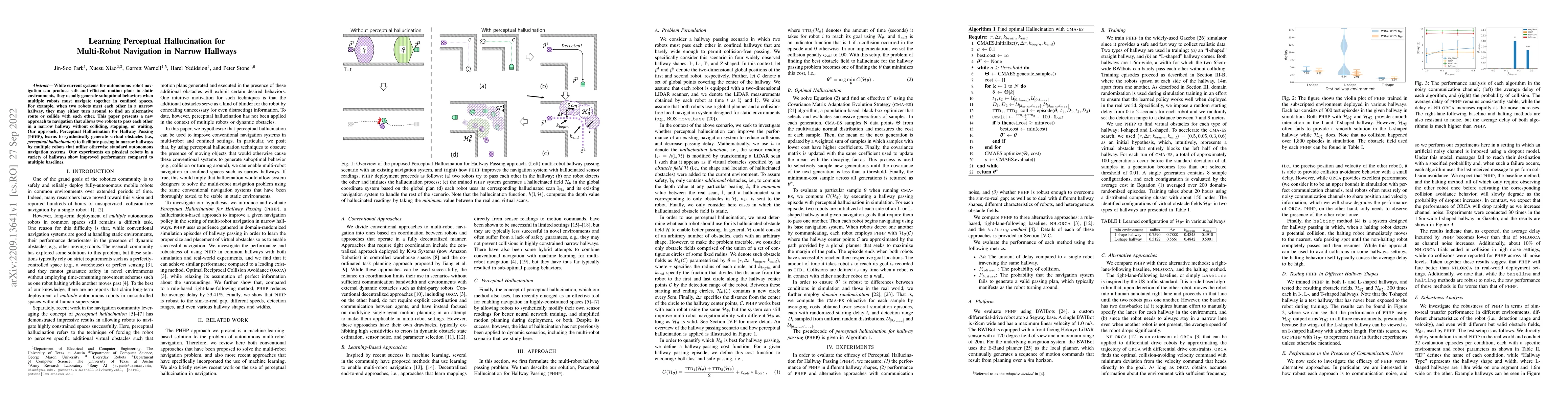 Thumbnail for Learning Perceptual Hallucination for Multi-Robot Navigation in Narrow
  Hallways