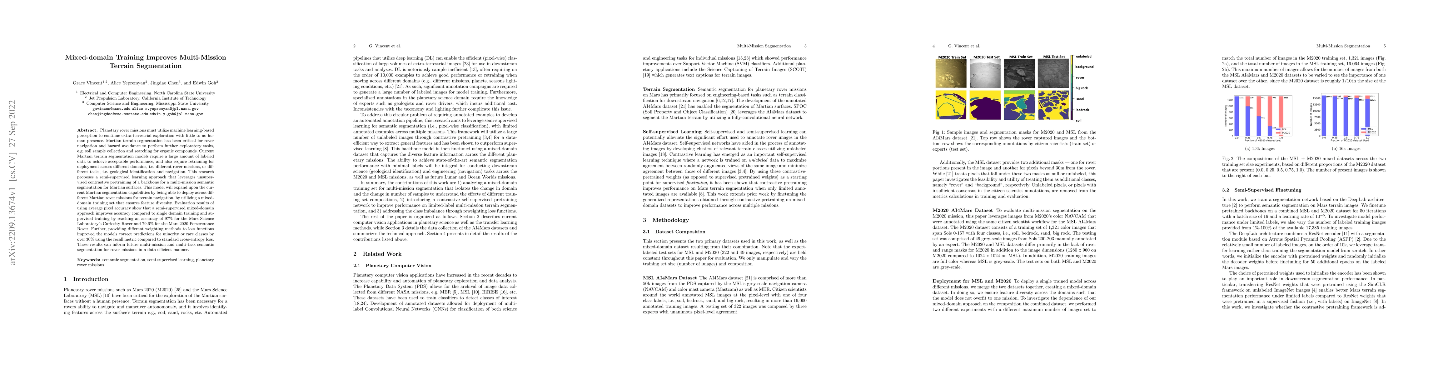 Thumbnail for Mixed-domain Training Improves Multi-Mission Terrain Segmentation