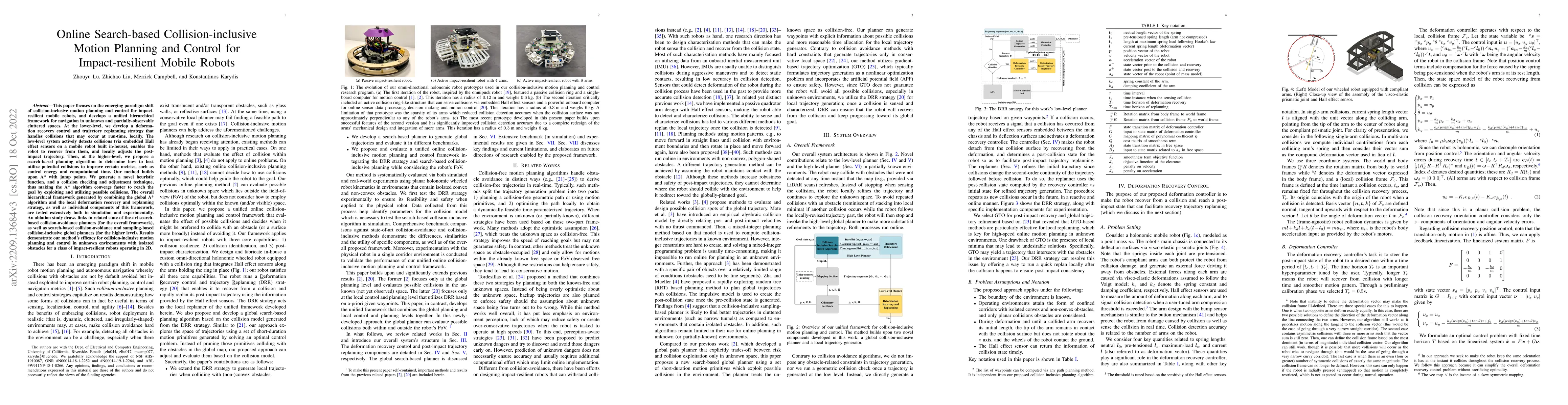 Thumbnail for Online Search-based Collision-inclusive Motion Planning and Control for
  Impact-resilient Mobile Robots