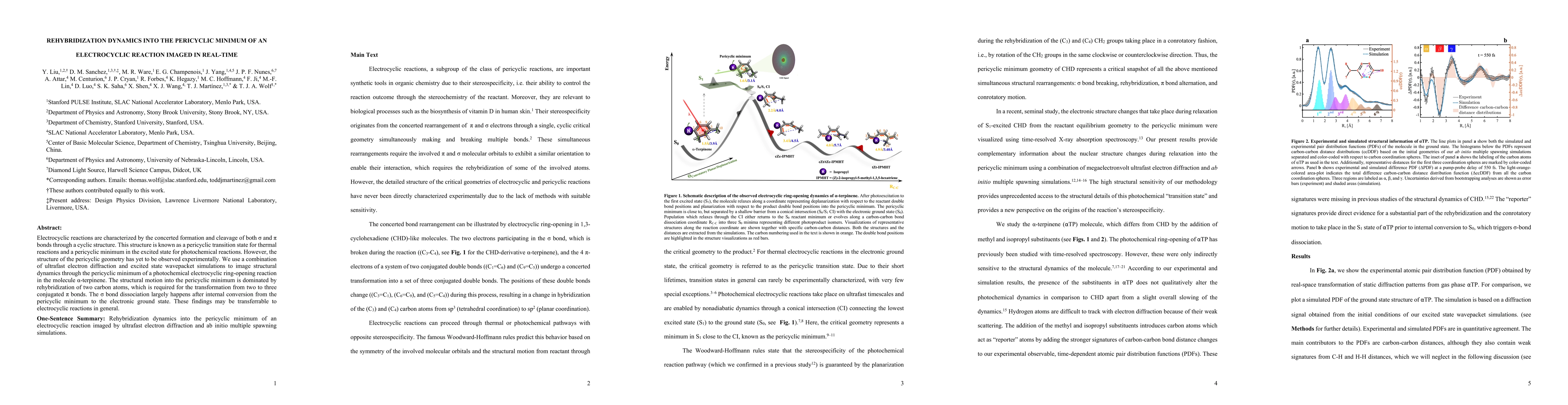 Thumbnail for Rehybridization dynamics into the pericyclic minimum of an electrcyclic
  reaction imaged in real-time