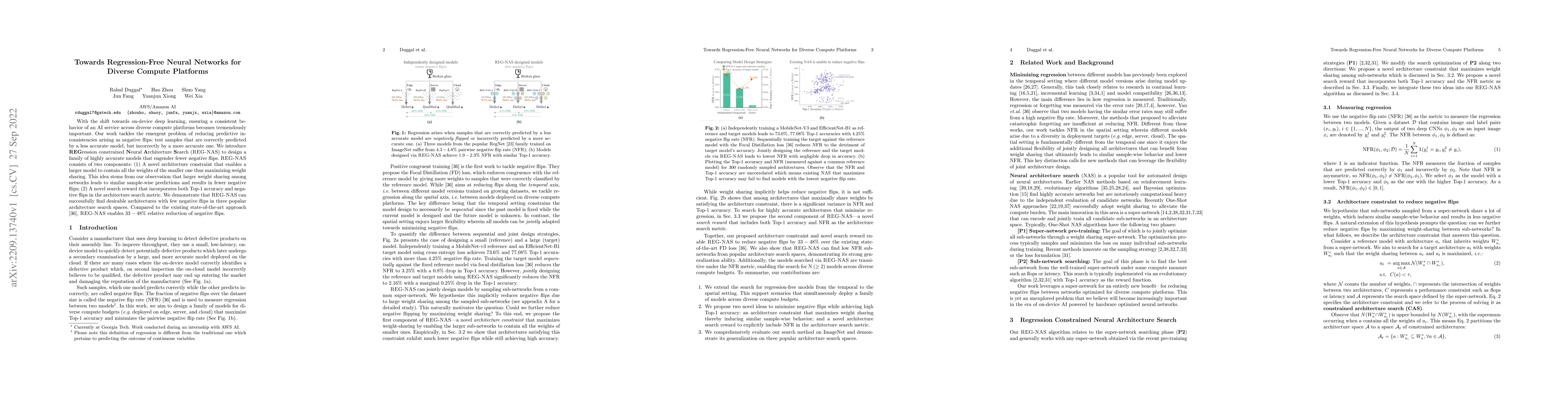 Thumbnail for Towards Regression-Free Neural Networks for Diverse Compute Platforms