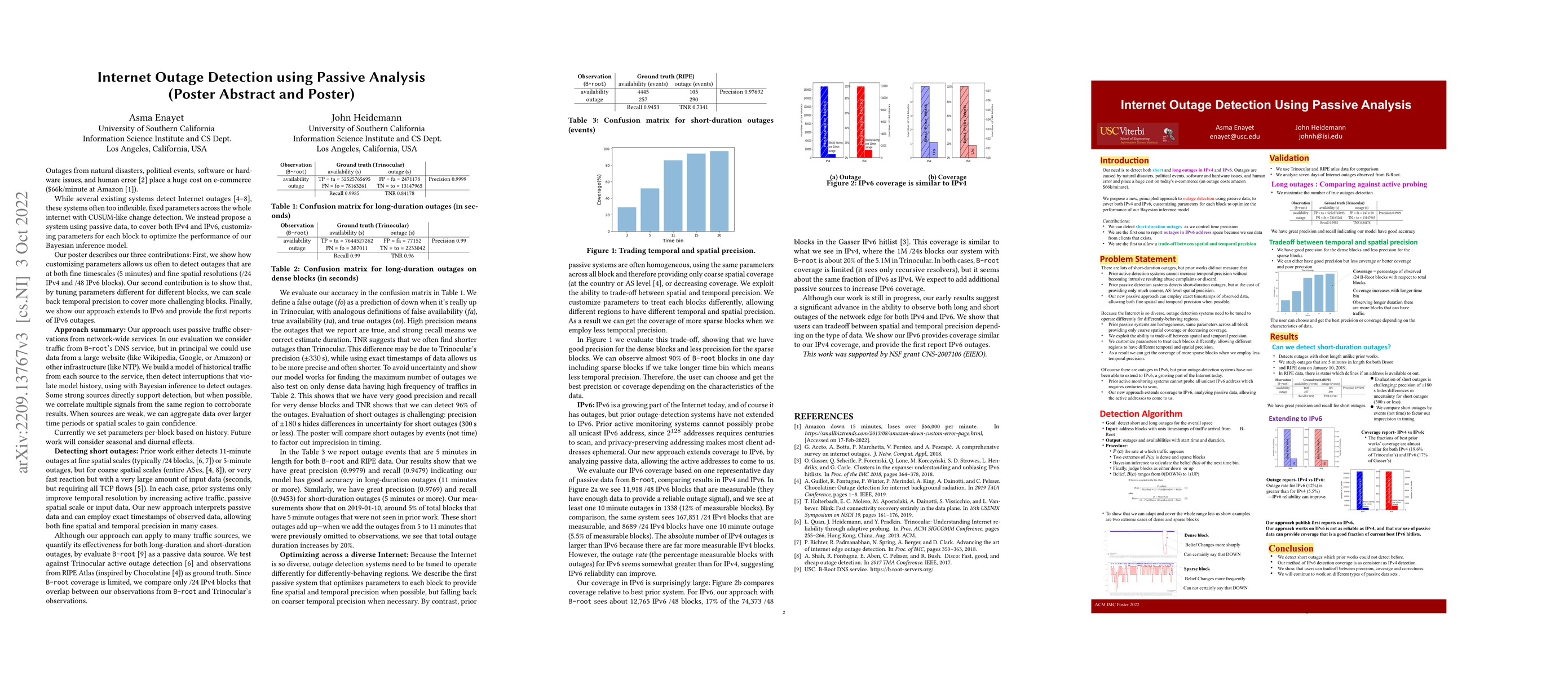 Thumbnail for Internet Outage Detection using Passive Analysis (Poster Abstract and
  Poster)