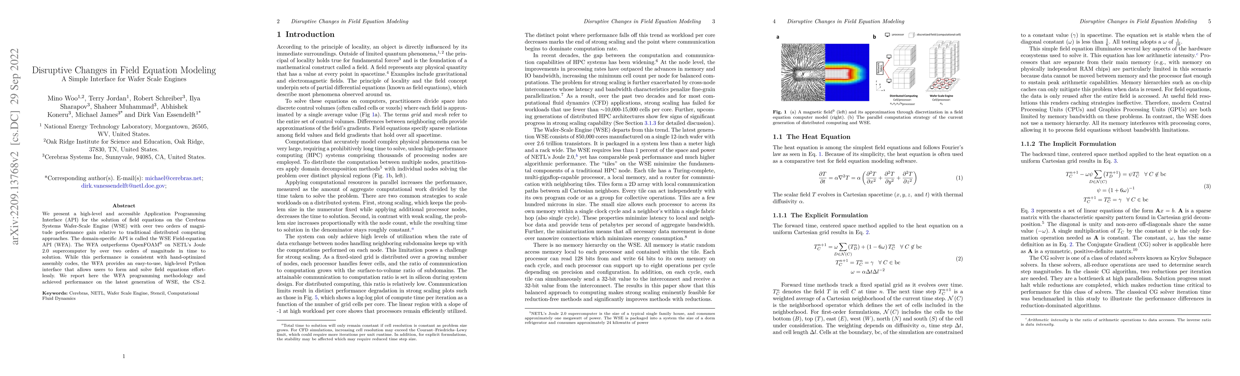 Thumbnail for Disruptive Changes in Field Equation Modeling: A Simple Interface for
  Wafer Scale Engines
