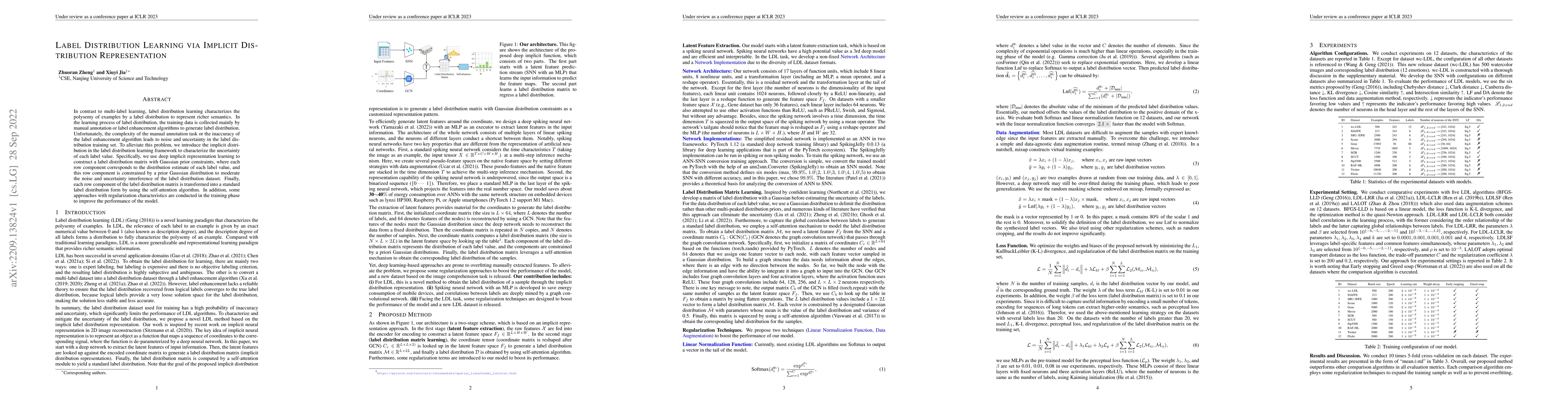 Thumbnail for Label Distribution Learning via Implicit Distribution Representation