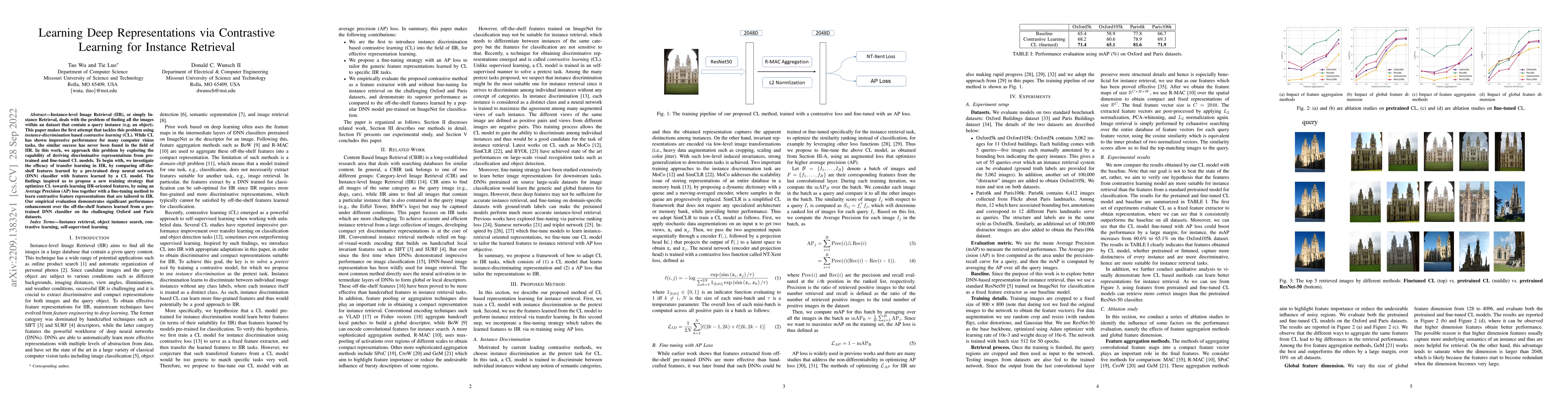 Thumbnail for Learning Deep Representations via Contrastive Learning for Instance
  Retrieval