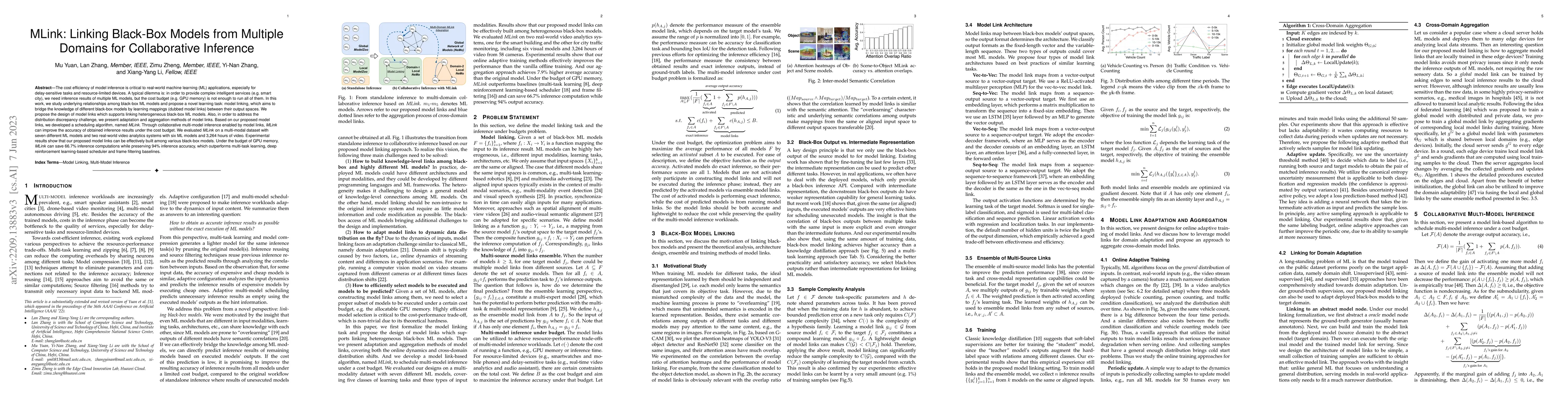 Thumbnail for MLink: Linking Black-Box Models from Multiple Domains for Collaborative
  Inference