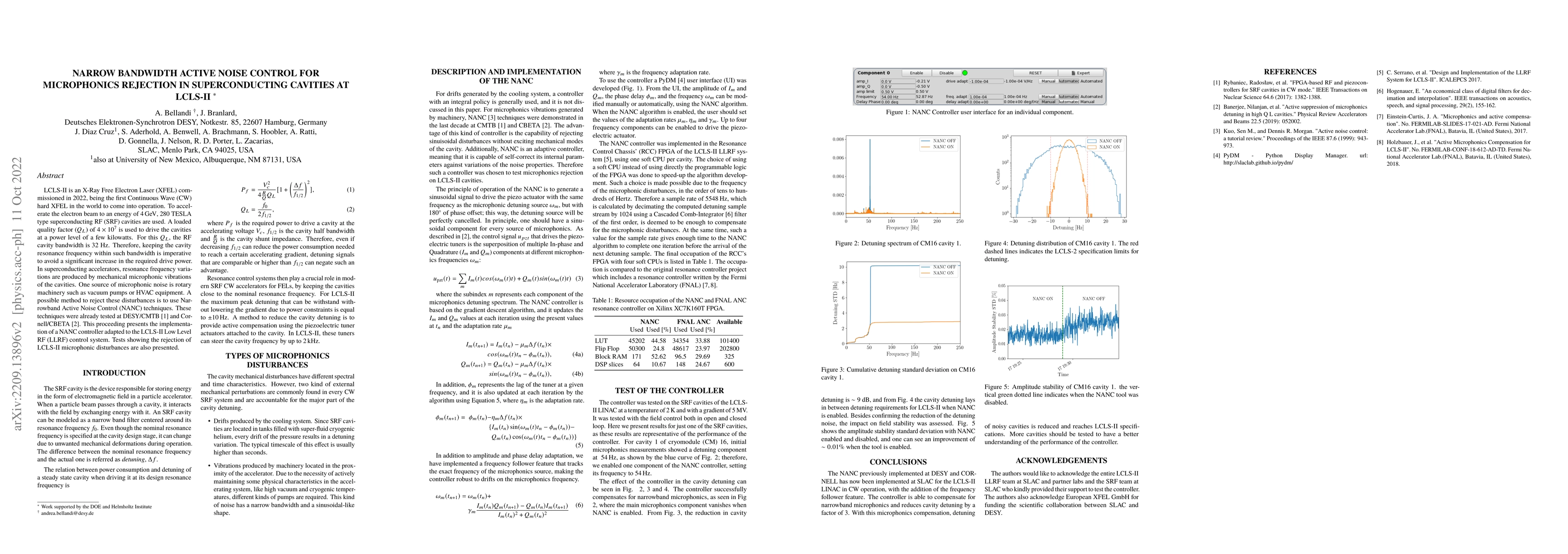Thumbnail for Narrow bandwidth active noise control for microphonics rejection in
  superconducting cavities at LCLS-II