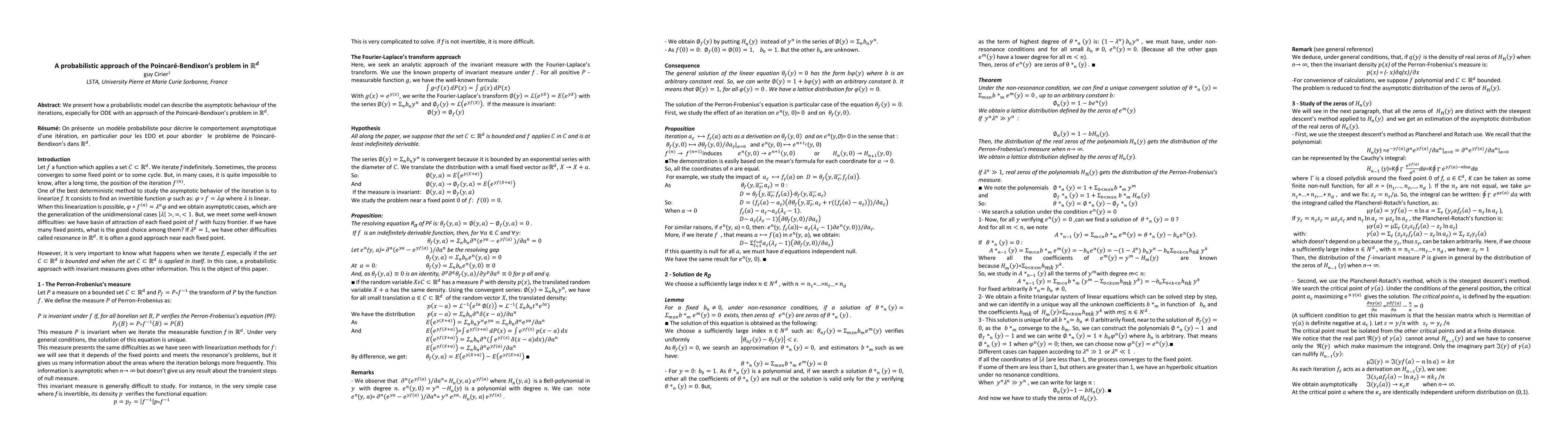 Thumbnail for A probabilistic approach of the Poincar{\'e}-Bendixon's problem in
  $\mathbb{R}^d$
