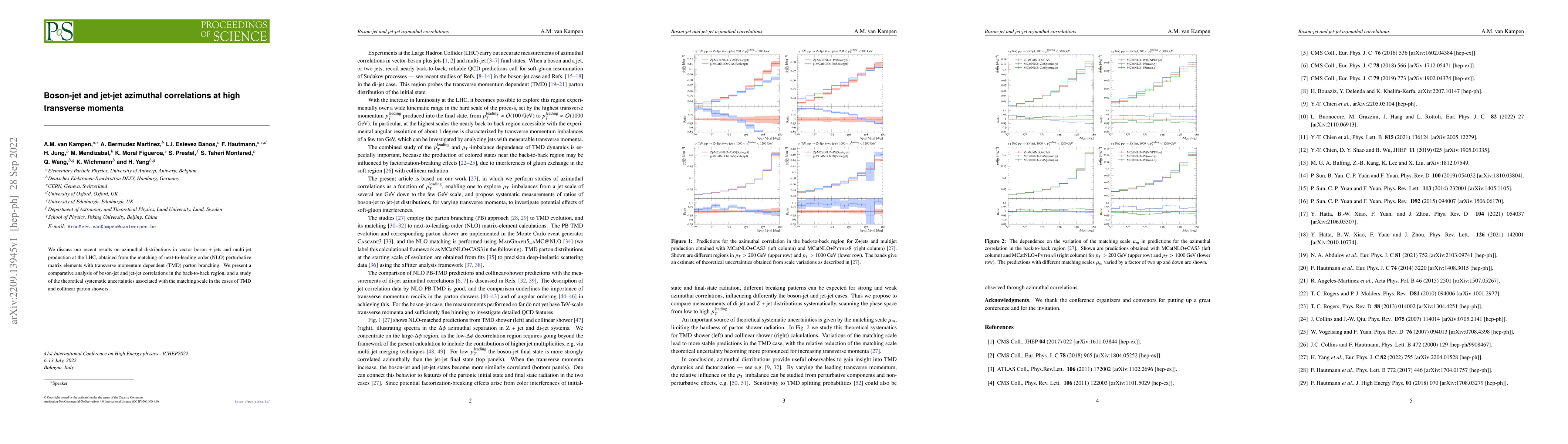 Thumbnail for Boson-jet and jet-jet azimuthal correlations at high transverse momenta