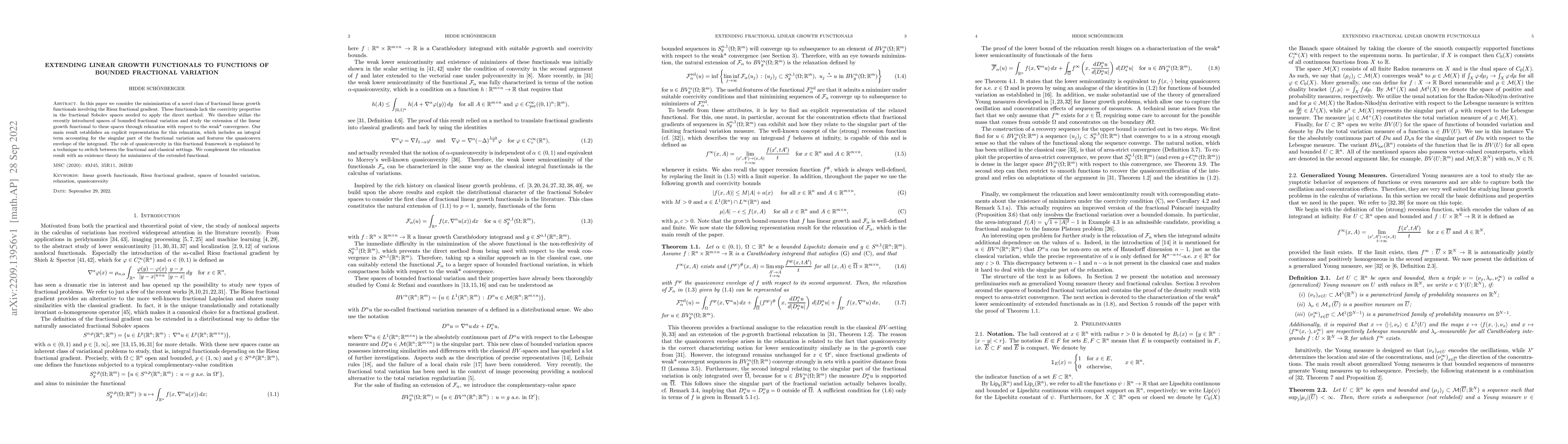 Thumbnail for Extending linear growth functionals to functions of bounded fractional
  variation