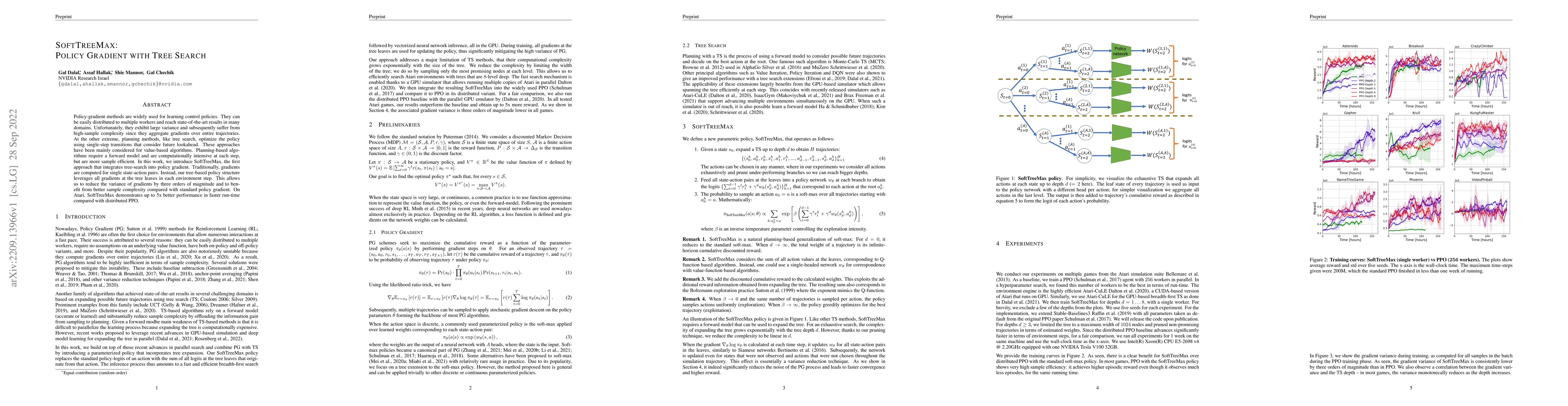 Thumbnail for SoftTreeMax: Policy Gradient with Tree Search