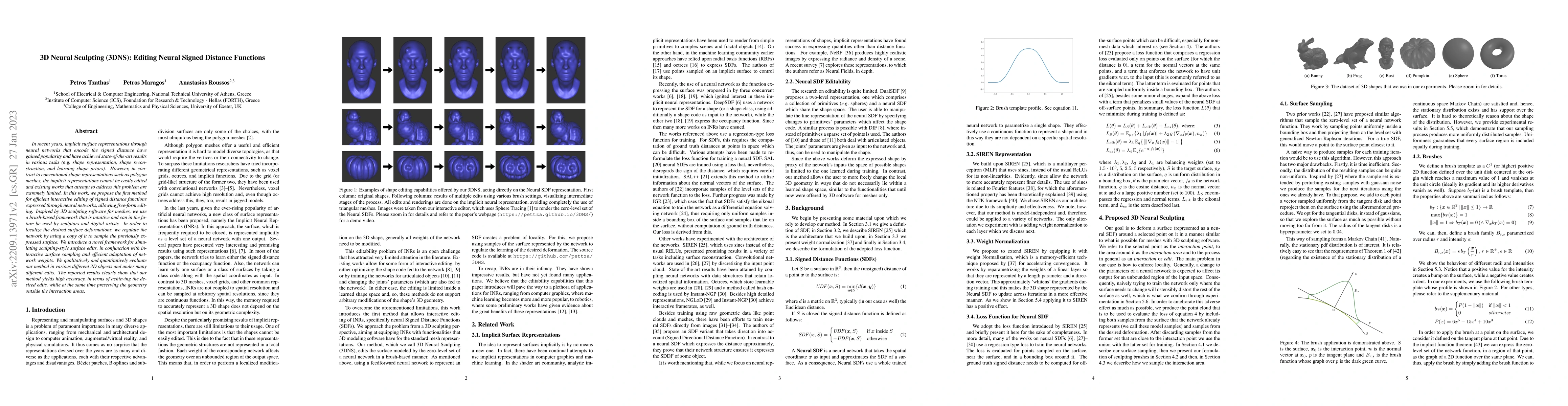 Thumbnail for 3D Neural Sculpting (3DNS): Editing Neural Signed Distance Functions