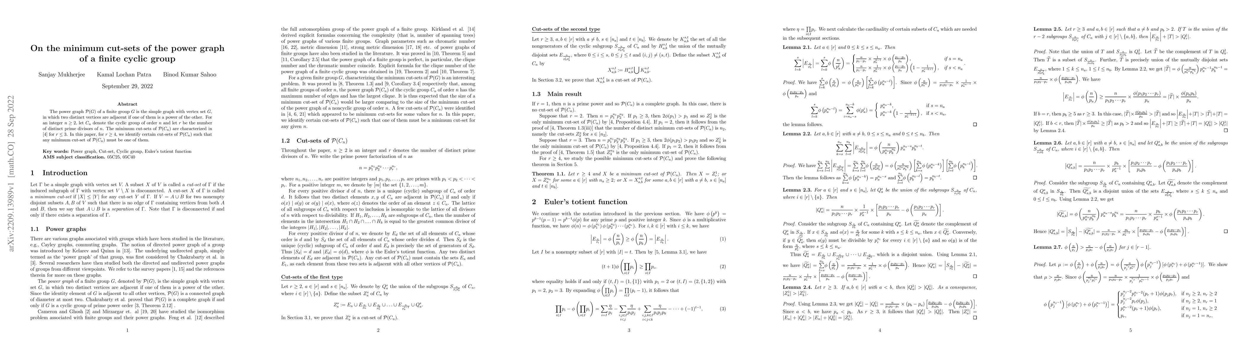 Thumbnail for On the minimum cut-sets of the power graph of a finite cyclic group