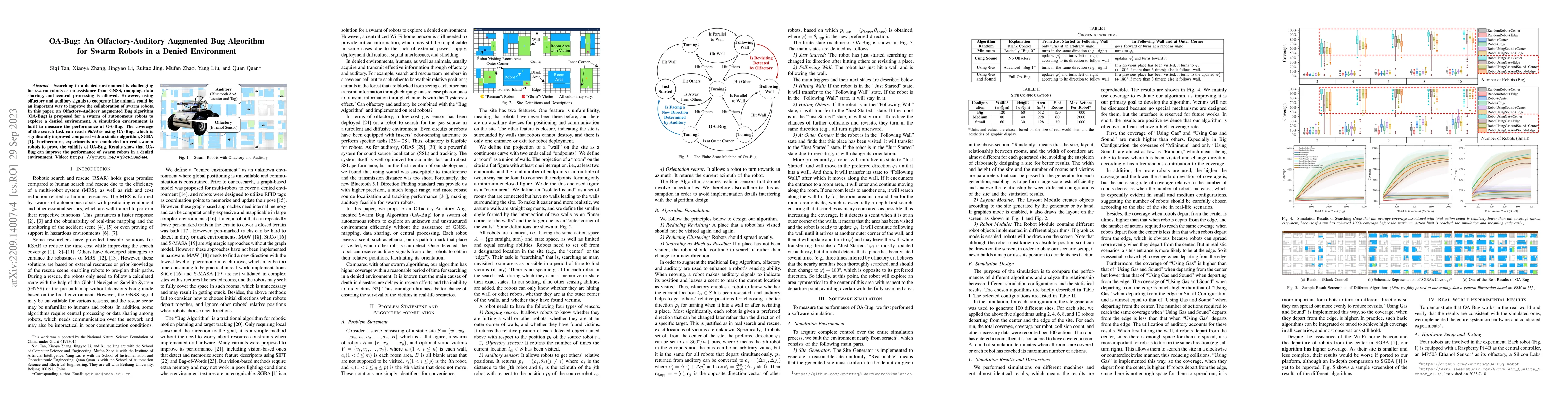 Thumbnail for OA-Bug: An Olfactory-Auditory Augmented Bug Algorithm for Swarm Robots
  in a Denied Environment