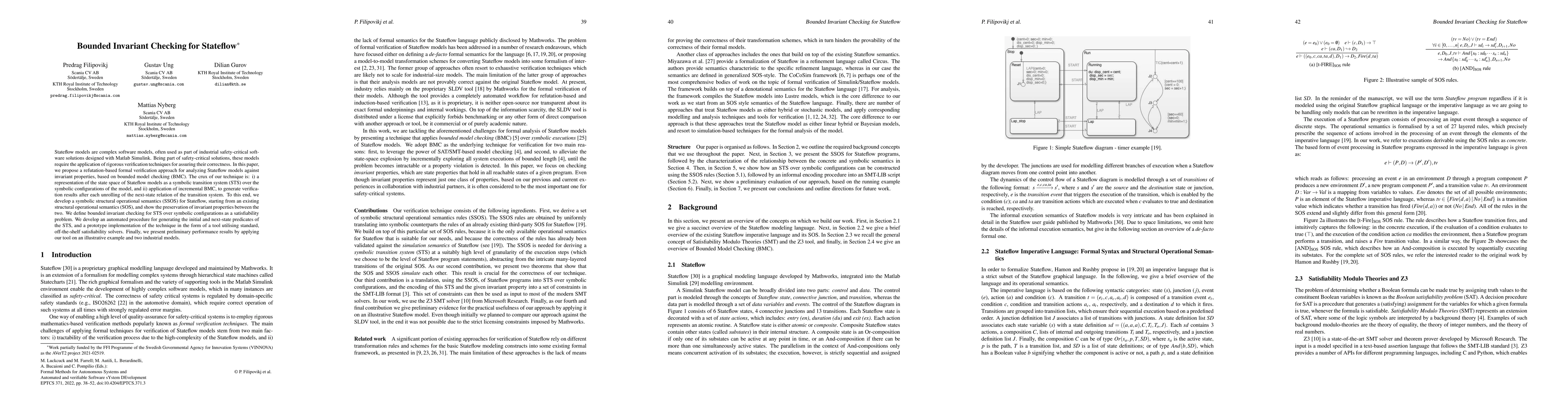 Thumbnail for Bounded Invariant Checking for Stateflow