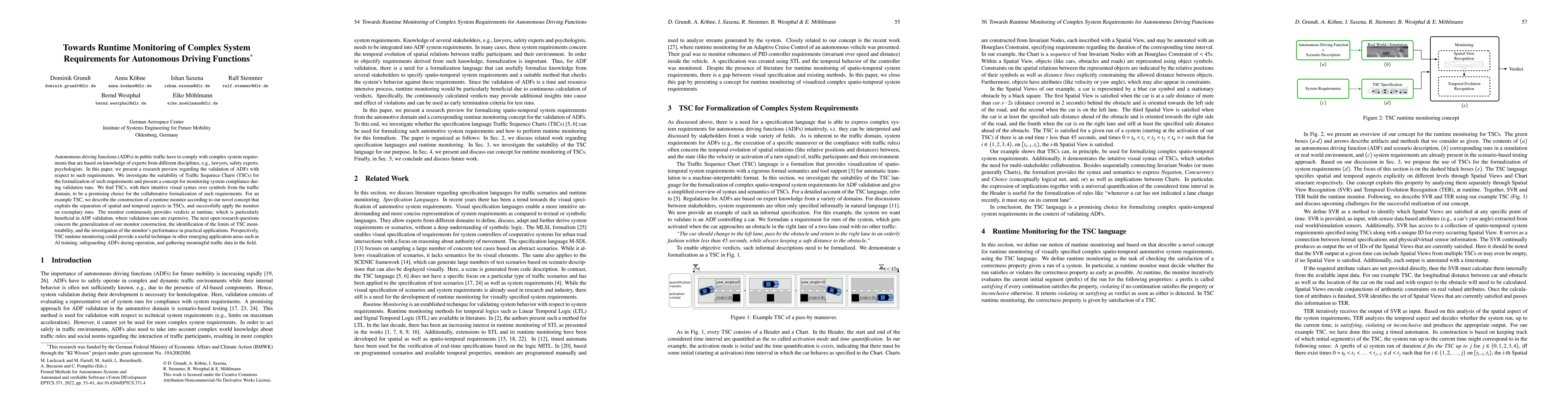 Thumbnail for Towards Runtime Monitoring of Complex System Requirements for Autonomous
  Driving Functions