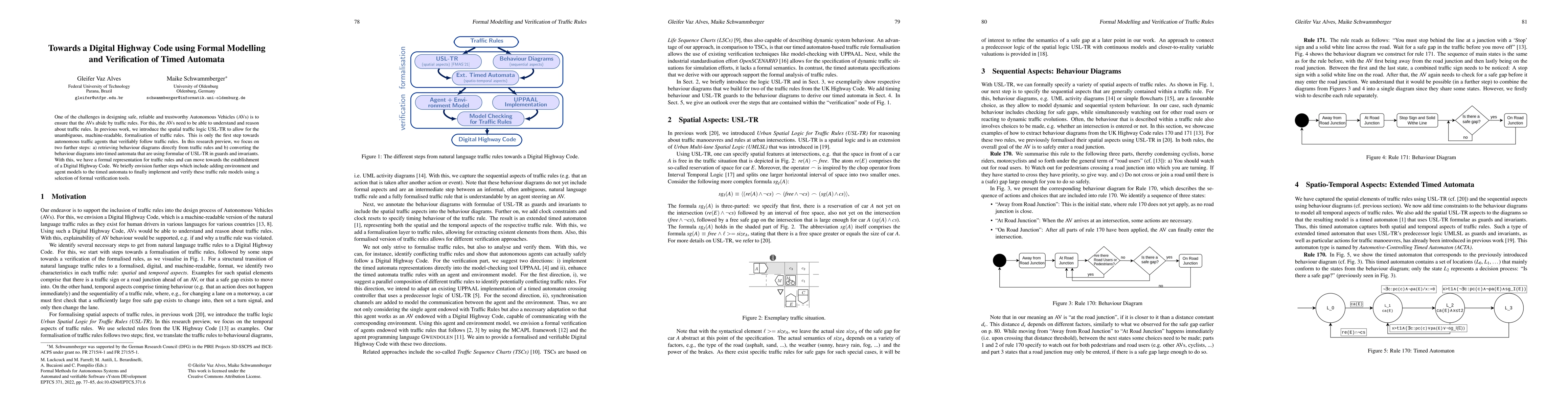 Thumbnail for Towards a Digital Highway Code using Formal Modelling and Verification
  of Timed Automata