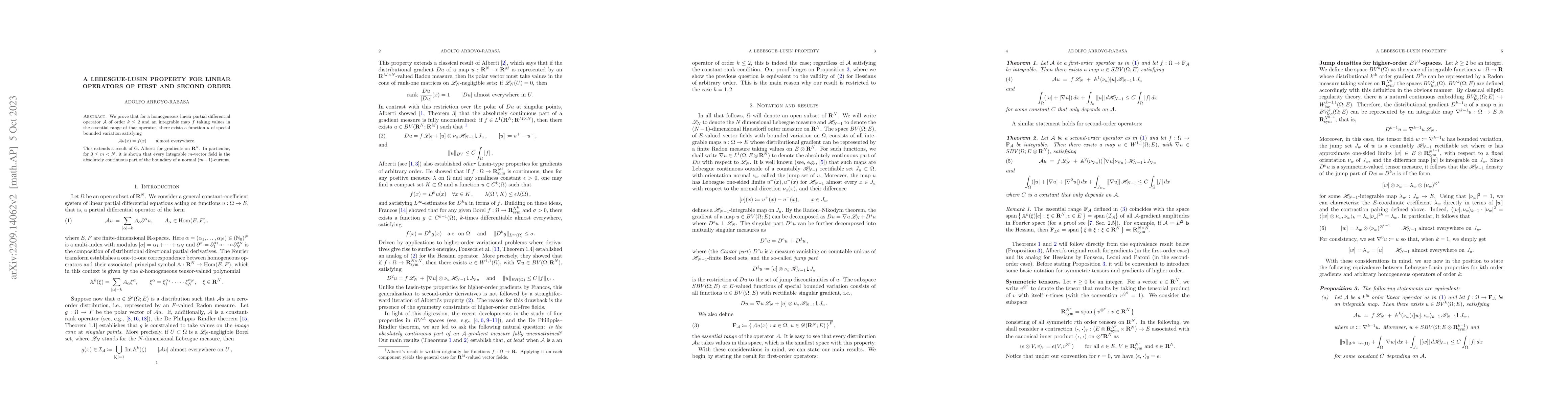 Thumbnail for A Lebesgue-Lusin property for linear operators of first and second order