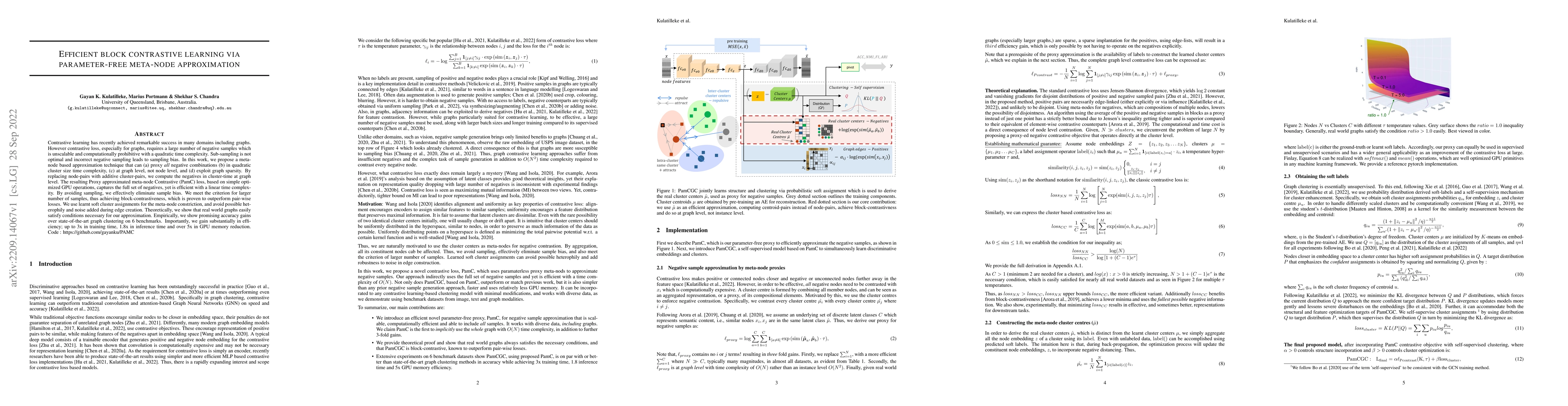 Thumbnail for Efficient block contrastive learning via parameter-free meta-node
  approximation