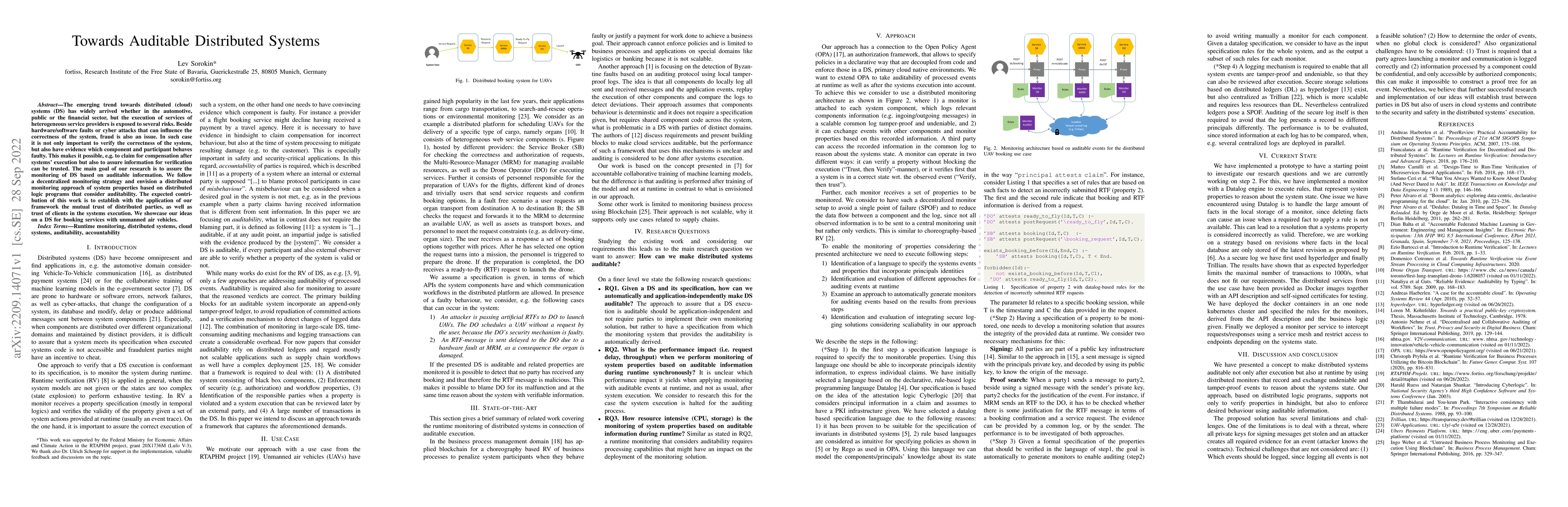 Thumbnail for Towards Auditable Distributed Systems