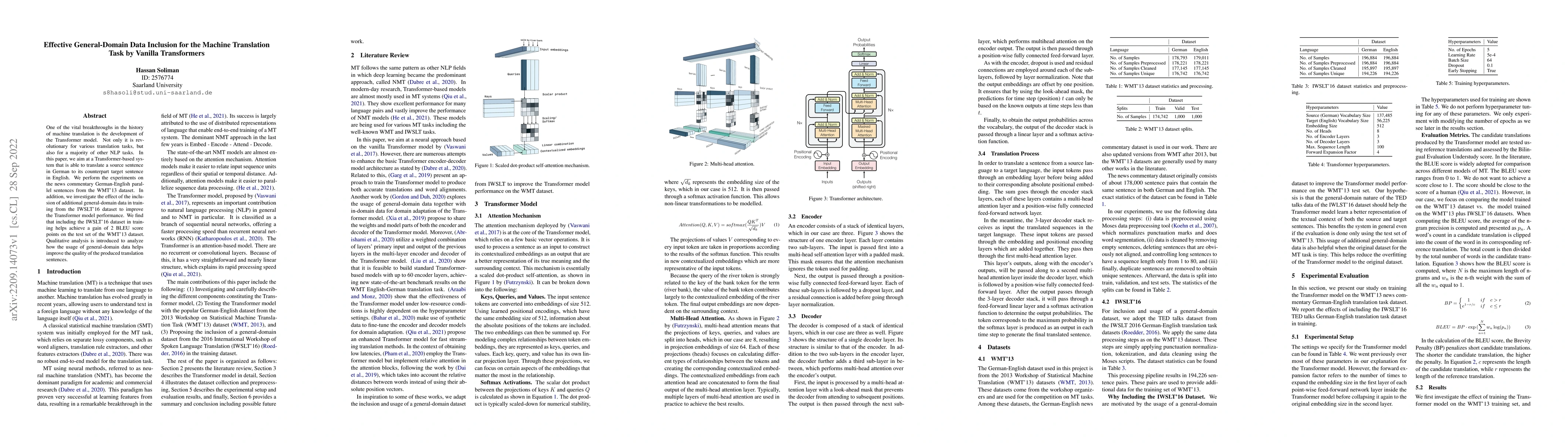 Thumbnail for Effective General-Domain Data Inclusion for the Machine Translation Task
  by Vanilla Transformers