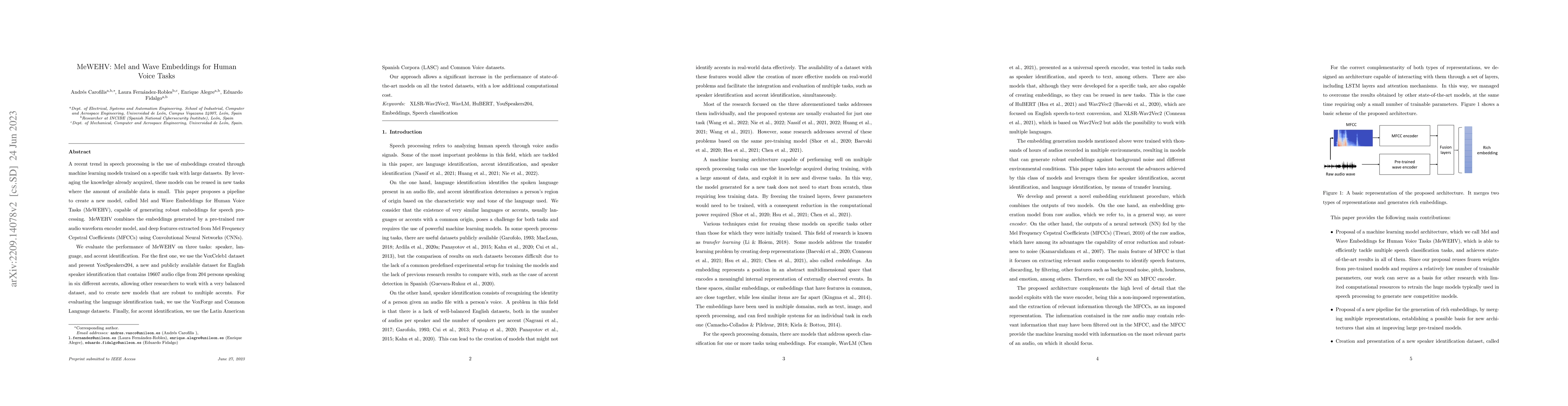 Thumbnail for MeWEHV: Mel and Wave Embeddings for Human Voice Tasks