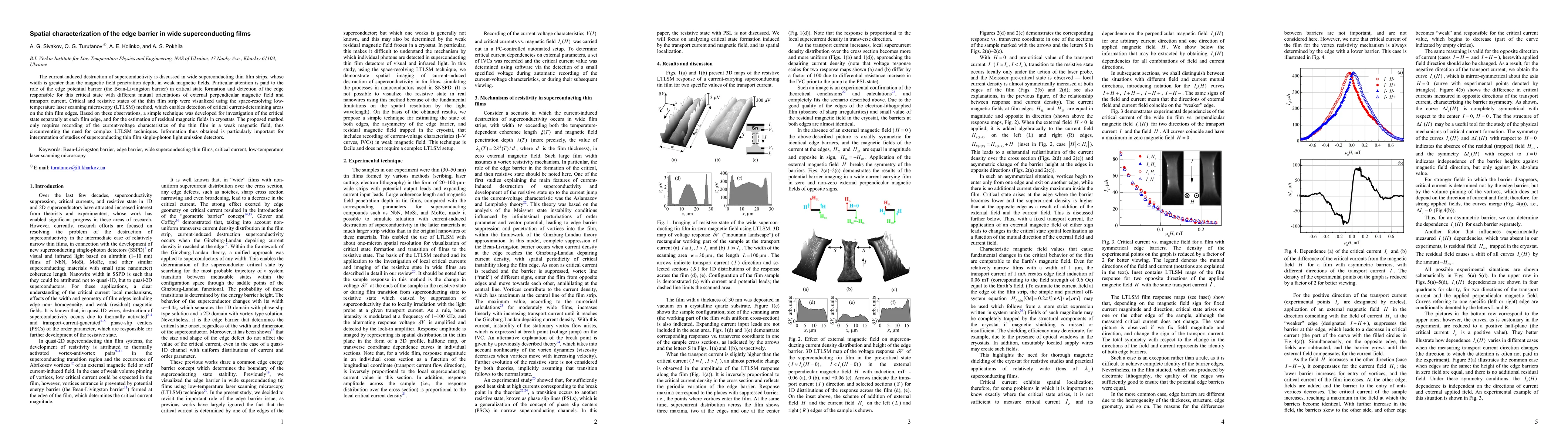Thumbnail for Spatial characterization of the edge barrier in wide superconducting
  films