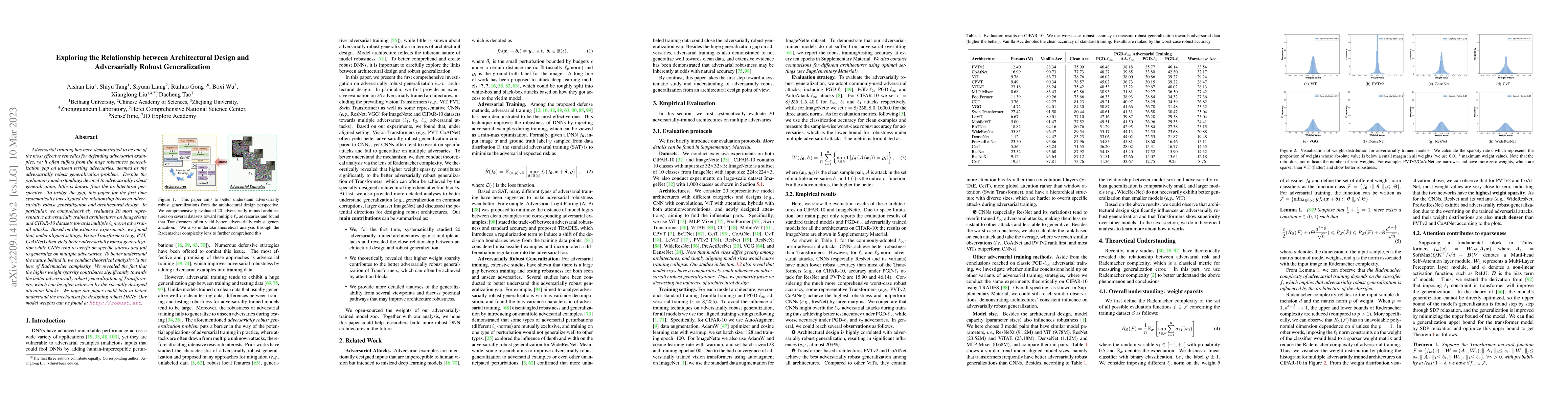 Thumbnail for Exploring the Relationship between Architecture and Adversarially Robust
  Generalization
