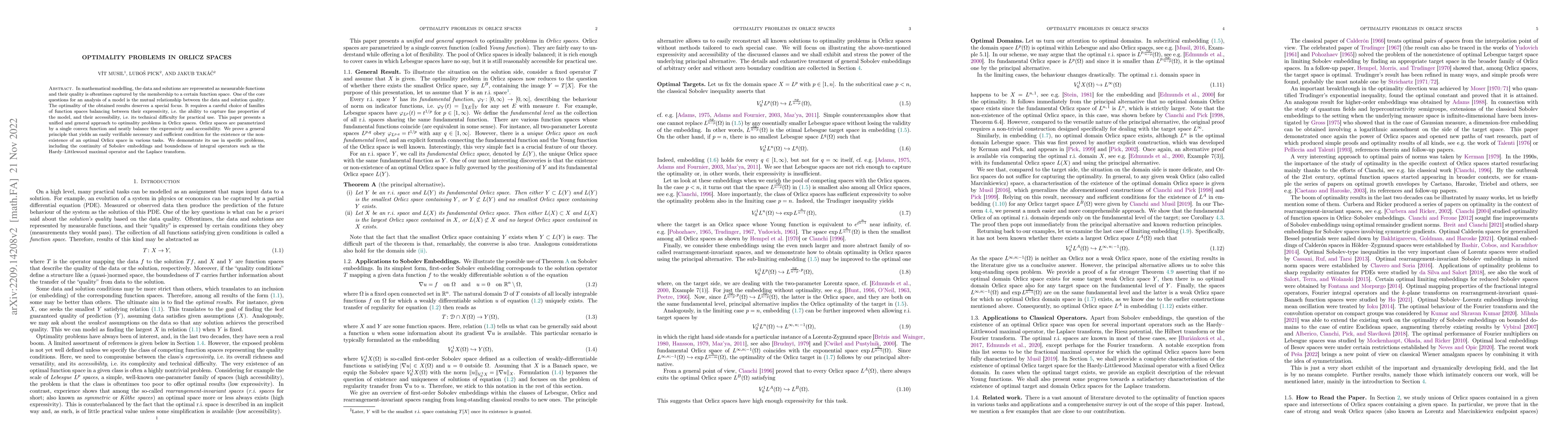 Thumbnail for Optimality problems in Orlicz spaces
