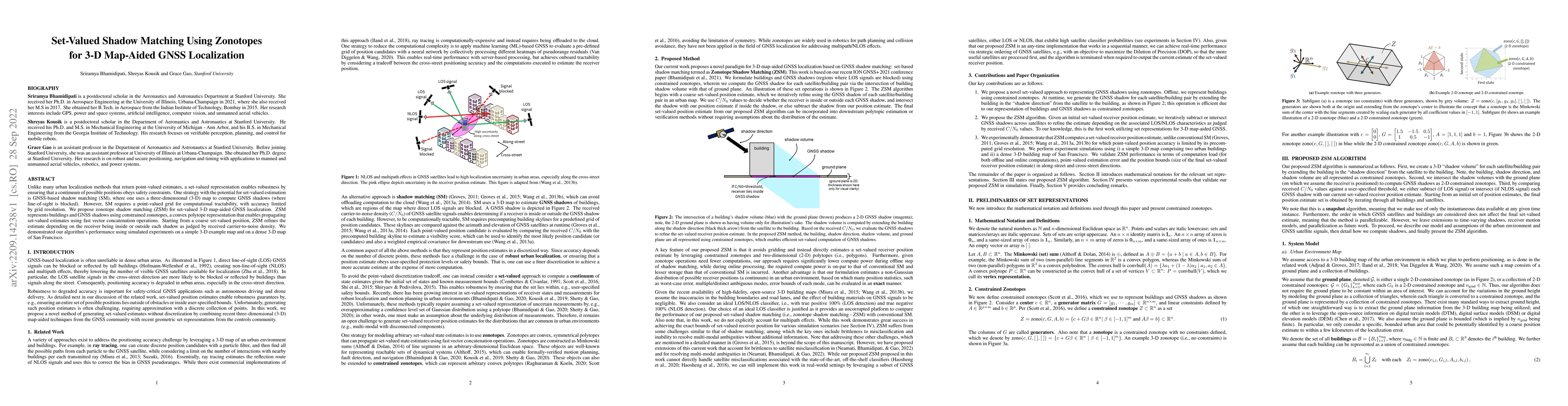 Thumbnail for Set-Valued Shadow Matching Using Zonotopes for 3-D Map-Aided GNSS
  Localization