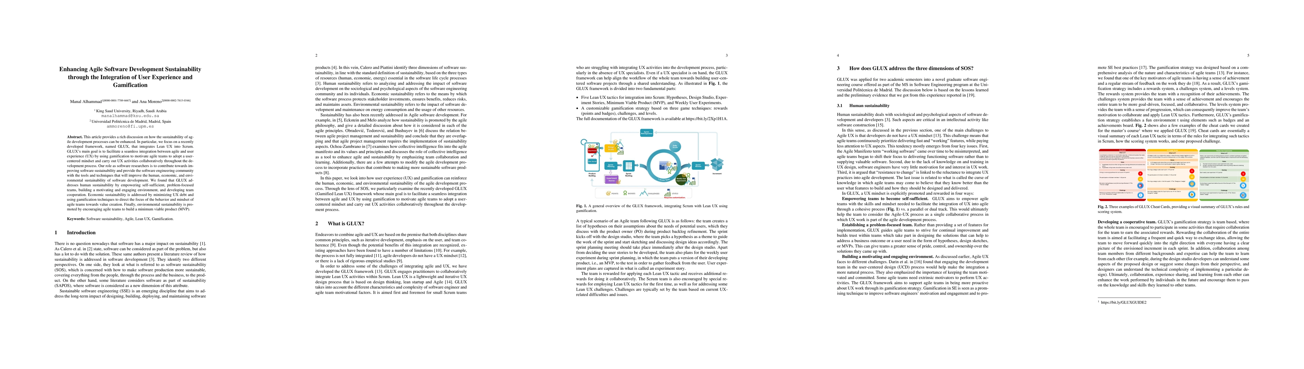 Thumbnail for Enhancing Agile Software Development Sustainability through the
  Integration of User Experience and Gamification