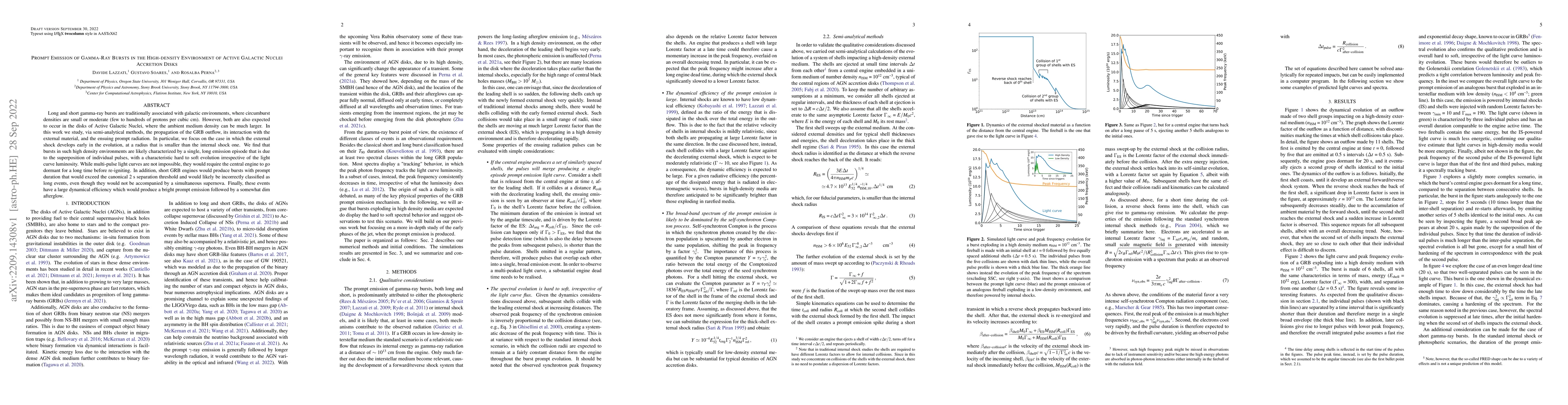 Thumbnail for Prompt Emission of Gamma-Ray Bursts in the High-density Environment of
  Active Galactic Nuclei Accretion Disks